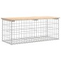vidaXL Gartenbank aus Gabionen 103x44x42 cm Massivholz Kiefer vidaXL Gartenbank aus Gabionen 103x44x42 cm Massivholz Kiefer