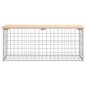 vidaXL Gartenbank aus Gabionen 103x44x42 cm Massivholz Kiefer vidaXL Gartenbank aus Gabionen 103x44x42 cm Massivholz Kiefer