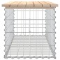 vidaXL Gartenbank aus Gabionen 103x44x42 cm Massivholz Kiefer vidaXL Gartenbank aus Gabionen 103x44x42 cm Massivholz Kiefer