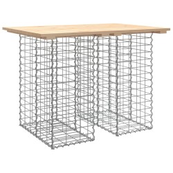 vidaXL Gartenbank aus Gabionen 100x70x72 cm Massivholz Kiefer