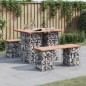 vidaXL Gartenbank aus Gabionen 100x70x72 cm Massivholz Douglasie vidaXL Gartenbank aus Gabionen 100x70x72 cm Massivholz Douglasie