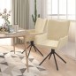 vidaXL Esszimmerstühle 2 Stk. Drehbar Creme Samt vidaXL Esszimmerstühle 2 Stk. Drehbar Creme Samt