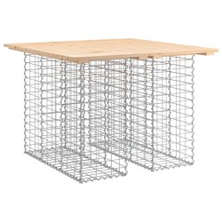 vidaXL Gartenbank aus Gabionen 100x102x72 cm Massivholz Kiefer