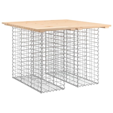 vidaXL Gartenbank aus Gabionen 100x102x72 cm Massivholz Kiefer