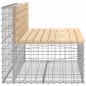 vidaXL Gartenbank aus Gabionen 103x70x65 cm Massivholz Kiefer vidaXL Gartenbank aus Gabionen 103x70x65 cm Massivholz Kiefer