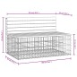 vidaXL Gartenbank aus Gabionen 103x70x65 cm Massivholz Kiefer vidaXL Gartenbank aus Gabionen 103x70x65 cm Massivholz Kiefer