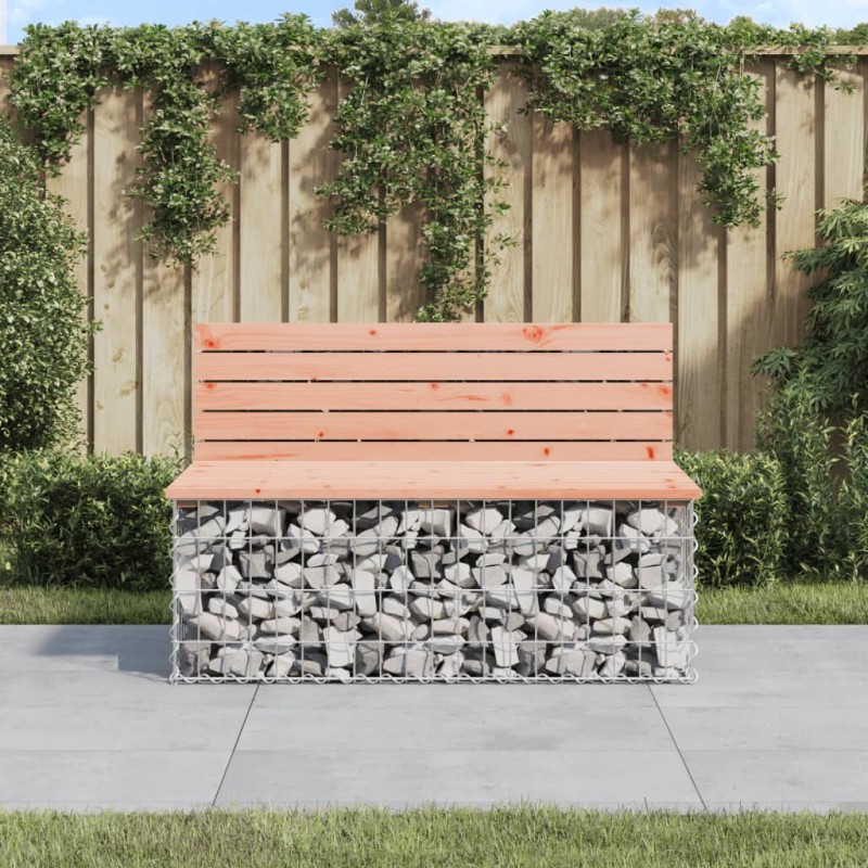 vidaXL Gartenbank aus Gabionen 103x70x65 cm Massivholz Douglasie vidaXL Gartenbank aus Gabionen 103x70x65 cm Massivholz Douglasie