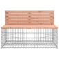 vidaXL Gartenbank aus Gabionen 103x70x65 cm Massivholz Douglasie vidaXL Gartenbank aus Gabionen 103x70x65 cm Massivholz Douglasie