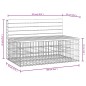 vidaXL Gartenbank aus Gabionen 103x70x65 cm Massivholz Douglasie vidaXL Gartenbank aus Gabionen 103x70x65 cm Massivholz Douglasie