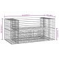 vidaXL Gartenbank aus Gabionen 143x71x65,5 cm Massivholz Kiefer vidaXL Gartenbank aus Gabionen 143x71x65,5 cm Massivholz Kiefer