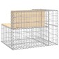 vidaXL Gartenbank aus Gabionen 92x71x65,5 cm Massivholz Kiefer vidaXL Gartenbank aus Gabionen 92x71x65,5 cm Massivholz Kiefer