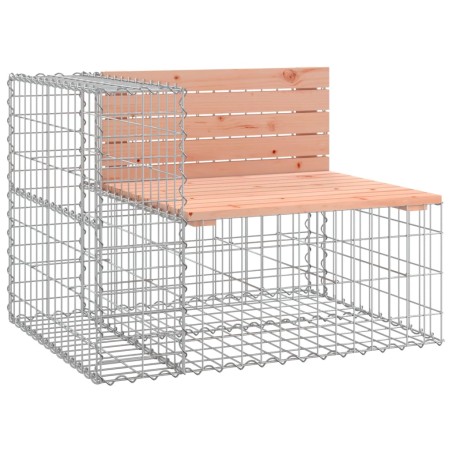 vidaXL Gartenbank aus Gabionen 92x71x65,5 cm Massivholz Douglasie