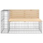 vidaXL Gartenbank aus Gabionen 122x71x65,5 cm Massivholz Kiefer vidaXL Gartenbank aus Gabionen 122x71x65,5 cm Massivholz Kiefer