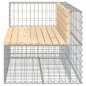 vidaXL Gartenbank aus Gabionen 122x71x65,5 cm Massivholz Kiefer vidaXL Gartenbank aus Gabionen 122x71x65,5 cm Massivholz Kiefer