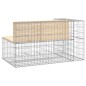 vidaXL Gartenbank aus Gabionen 122x71x65,5 cm Massivholz Kiefer vidaXL Gartenbank aus Gabionen 122x71x65,5 cm Massivholz Kiefer
