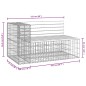 vidaXL Gartenbank aus Gabionen 122x71x65,5 cm Massivholz Kiefer vidaXL Gartenbank aus Gabionen 122x71x65,5 cm Massivholz Kiefer
