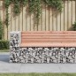 vidaXL Gartenbank aus Gabionen 122x71x65,5 cm Massivholz Douglasie vidaXL Gartenbank aus Gabionen 122x71x65,5 cm Massivholz Douglasie