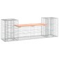 vidaXL Gartenbank aus Gabionen 183x41x60,5 cm Massivholz Douglasie vidaXL Gartenbank aus Gabionen 183x41x60,5 cm Massivholz Douglasie