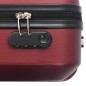 vidaXL Hartschalen-Trolley-Set 3 Stk. Weinrot ABS vidaXL Hartschalen-Trolley-Set 3 Stk. Weinrot ABS