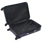 vidaXL Hartschalen-Trolley-Set 3 Stk. Lila ABS vidaXL Hartschalen-Trolley-Set 3 Stk. Lila ABS