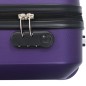 vidaXL Hartschalen-Trolley-Set 3 Stk. Lila ABS vidaXL Hartschalen-Trolley-Set 3 Stk. Lila ABS