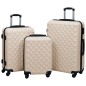 vidaXL Hartschalen-Trolley-Set 3 Stk. Golden ABS vidaXL Hartschalen-Trolley-Set 3 Stk. Golden ABS