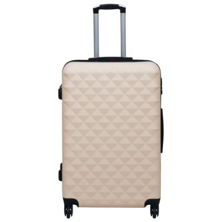 vidaXL Hartschalen-Trolley-Set 3 Stk. Golden ABS