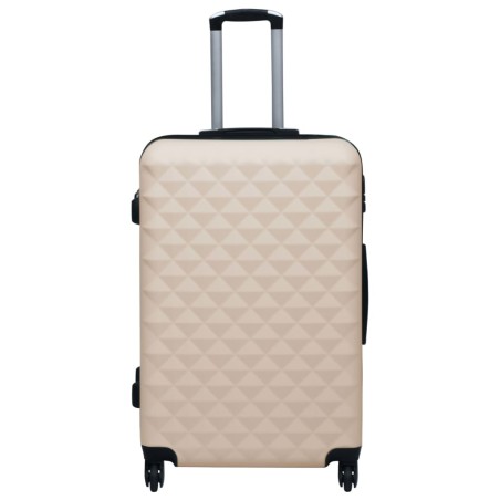 vidaXL Hartschalen-Trolley Golden ABS