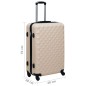 vidaXL Hartschalen-Trolley Golden ABS vidaXL Hartschalen-Trolley Golden ABS