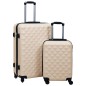 vidaXL Hartschalen-Trolley-Set 2 Stk. Golden ABS vidaXL Hartschalen-Trolley-Set 2 Stk. Golden ABS