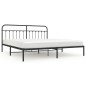 vidaXL Bettgestell mit Kopfteil Metall Schwarz 193x203 cm vidaXL Bettgestell mit Kopfteil Metall Schwarz 193x203 cm