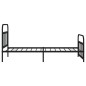 vidaXL Bettgestell mit Kopf- und Fußteil Metall Schwarz 100x200 cm vidaXL Bettgestell mit Kopf- und Fußteil Metall Schwarz 100x200 cm