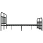 vidaXL Bettgestell mit Kopf- und Fußteil Metall Schwarz 183x213 cm vidaXL Bettgestell mit Kopf- und Fußteil Metall Schwarz 183x213 cm