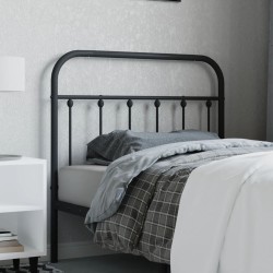 vidaXL Kopfteil Metall Schwarz 100 cm