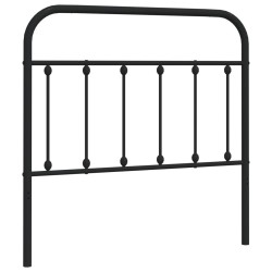 vidaXL Kopfteil Metall Schwarz 100 cm