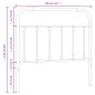 vidaXL Kopfteil Metall Schwarz 100 cm