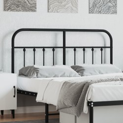 vidaXL Kopfteil Metall Schwarz 150 cm