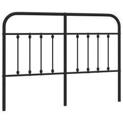 vidaXL Kopfteil Metall Schwarz 150 cm