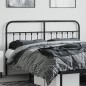 vidaXL Kopfteil Metall Schwarz 180 cm