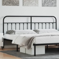 vidaXL Kopfteil Metall Schwarz 193 cm