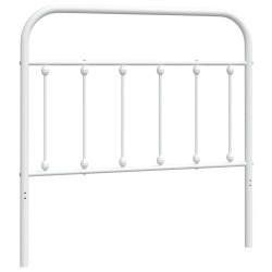 vidaXL Kopfteil Metall Weiß 100 cm
