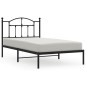 vidaXL Bettgestell mit Kopfteil Metall Schwarz 100x190 cm vidaXL Bettgestell mit Kopfteil Metall Schwarz 100x190 cm