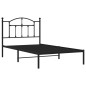vidaXL Bettgestell mit Kopfteil Metall Schwarz 100x190 cm vidaXL Bettgestell mit Kopfteil Metall Schwarz 100x190 cm