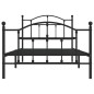 vidaXL Bettgestell mit Kopf- und Fußteil Metall Schwarz 100x190 cm vidaXL Bettgestell mit Kopf- und Fußteil Metall Schwarz 100x190 cm
