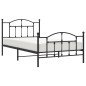 vidaXL Bettgestell mit Kopf- und Fußteil Metall Schwarz 100x200 cm vidaXL Bettgestell mit Kopf- und Fußteil Metall Schwarz 100x200 cm