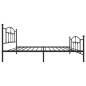 vidaXL Bettgestell mit Kopf- und Fußteil Metall Schwarz 100x200 cm vidaXL Bettgestell mit Kopf- und Fußteil Metall Schwarz 100x200 cm