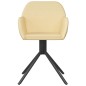 Esszimmerstühle 2 Stk. Drehbar Creme Samt Esszimmerstühle 2 Stk. Drehbar Creme Samt