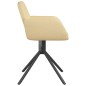 Esszimmerstühle 2 Stk. Drehbar Creme Samt Esszimmerstühle 2 Stk. Drehbar Creme Samt