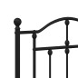 vidaXL Bettgestell mit Kopf- und Fußteil Metall Schwarz 150x200 cm vidaXL Bettgestell mit Kopf- und Fußteil Metall Schwarz 150x200 cm