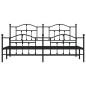 vidaXL Bettgestell mit Kopf- und Fußteil Metall Schwarz 193x203 cm vidaXL Bettgestell mit Kopf- und Fußteil Metall Schwarz 193x203 cm